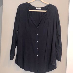VELVET by Graham & Spencer Sheer buttoned Blouse